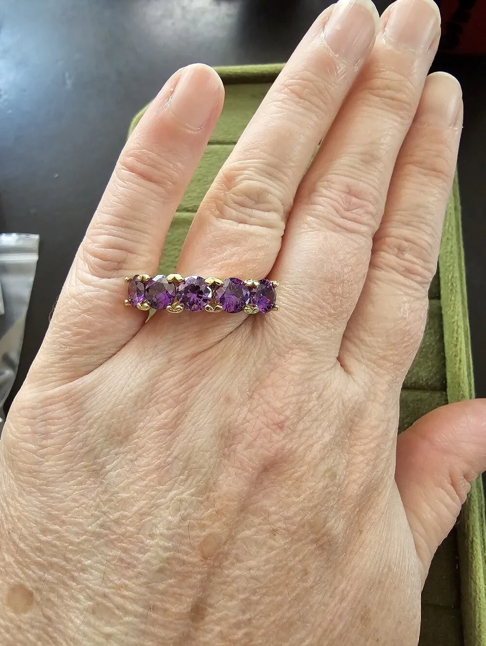 Gold Plated Ring Size 7